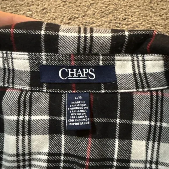 Chaps Ralph Lauren Cabin Women Flannel Half Zip Long Sleeve Large Casual Outdoor - Picture 3 of 8